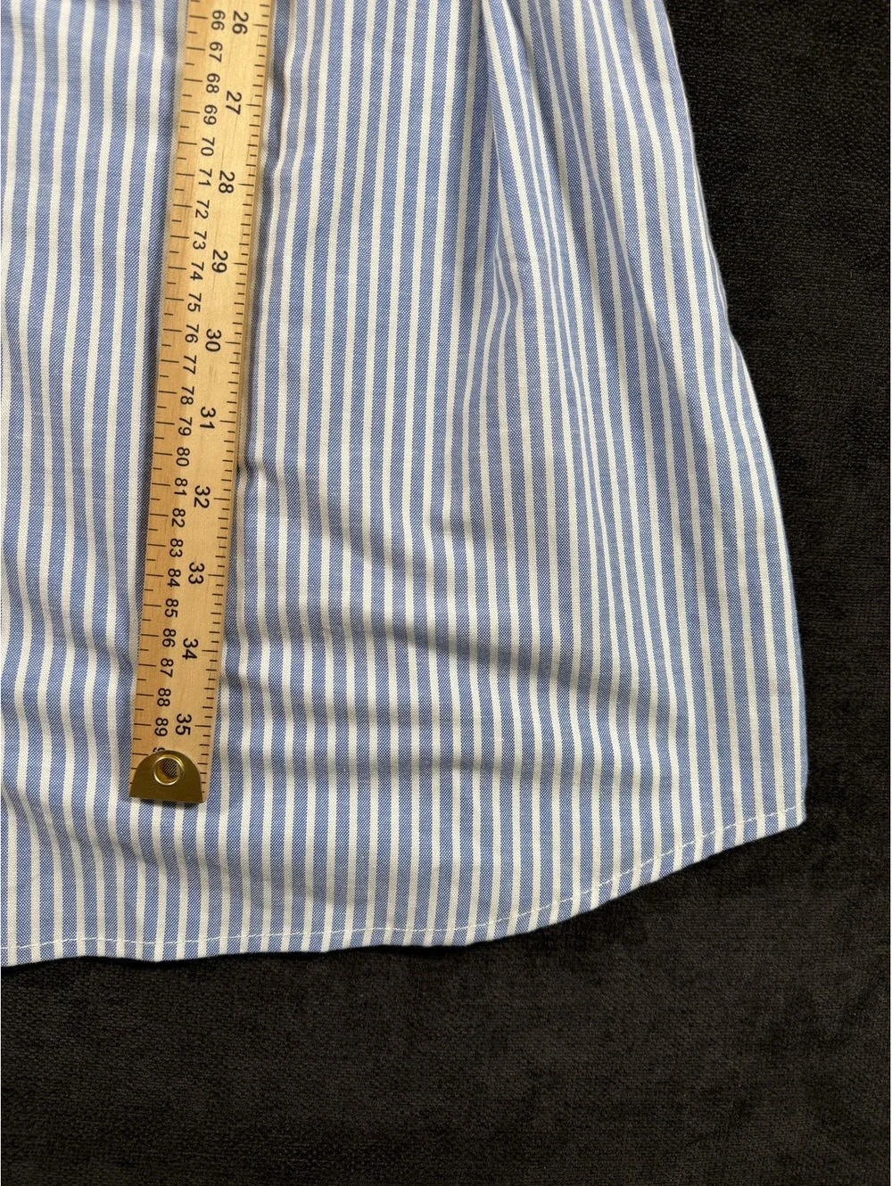 U.S. Polo Assn. XL Blue and White Striped Shirt Dress with Tie Waist